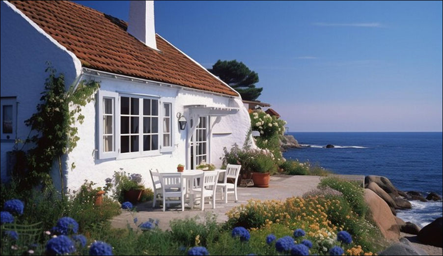 Country Cottage style homes by the sea