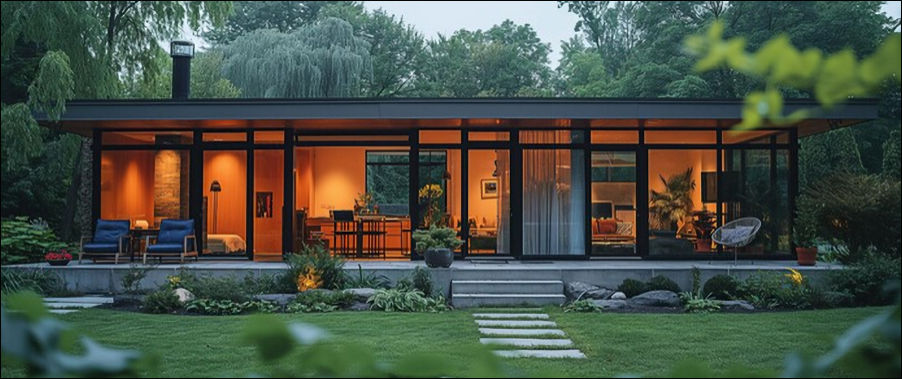 Open style bungalow